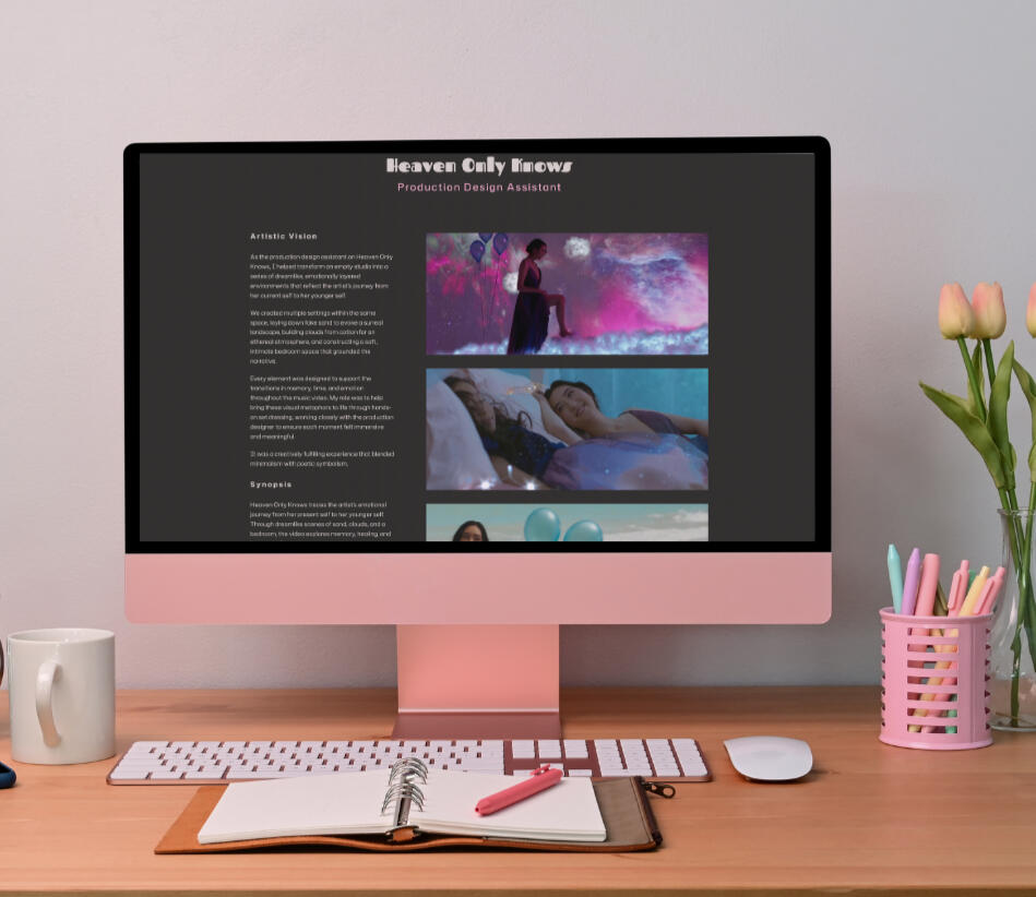 Films by Fatima Portfolio website -desktop Films by Fatima Portfolio website -desktop mockup