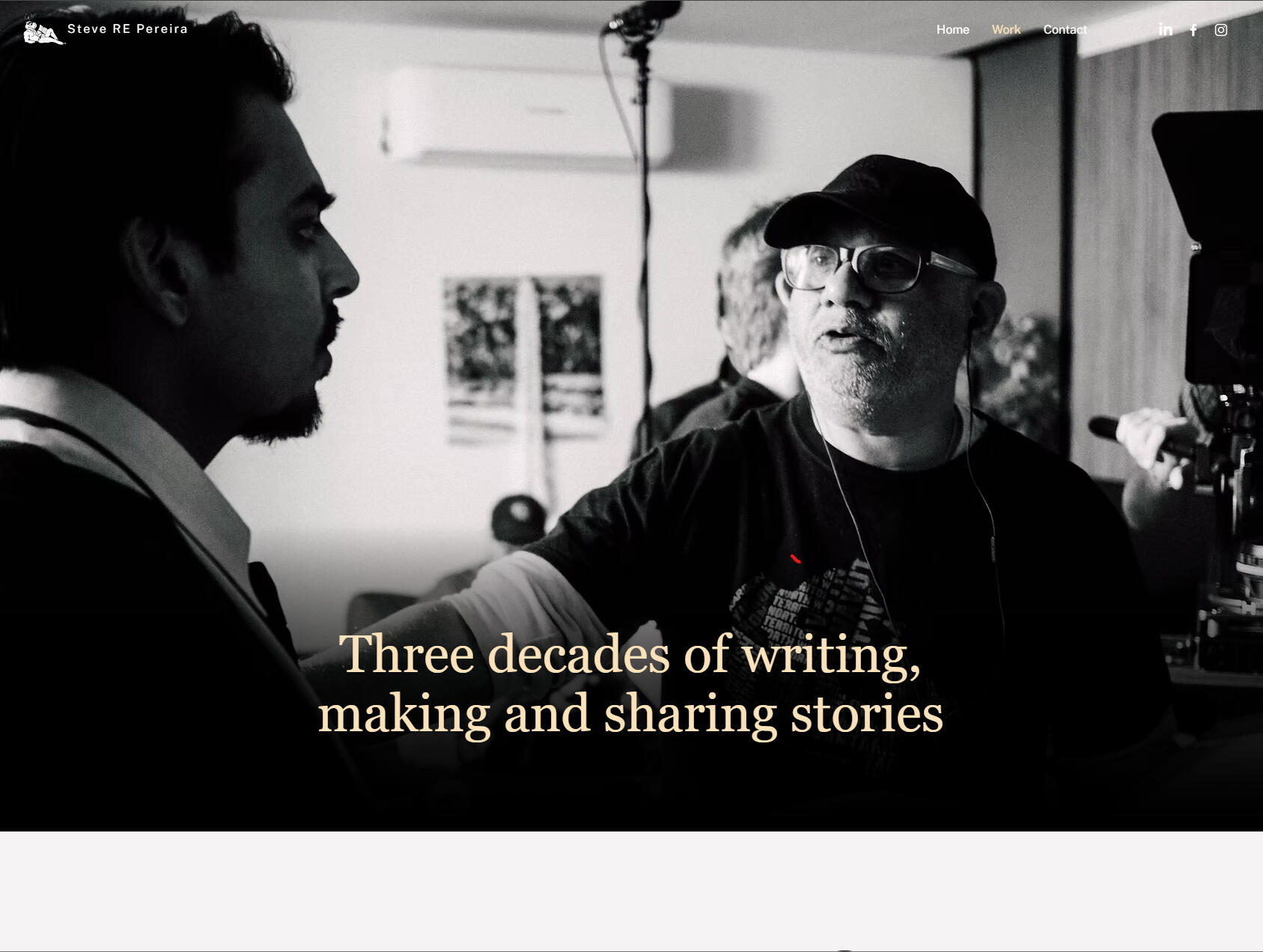 Steve RE Pereira - Portfolio Website Steve RE Pereirs website screenshot