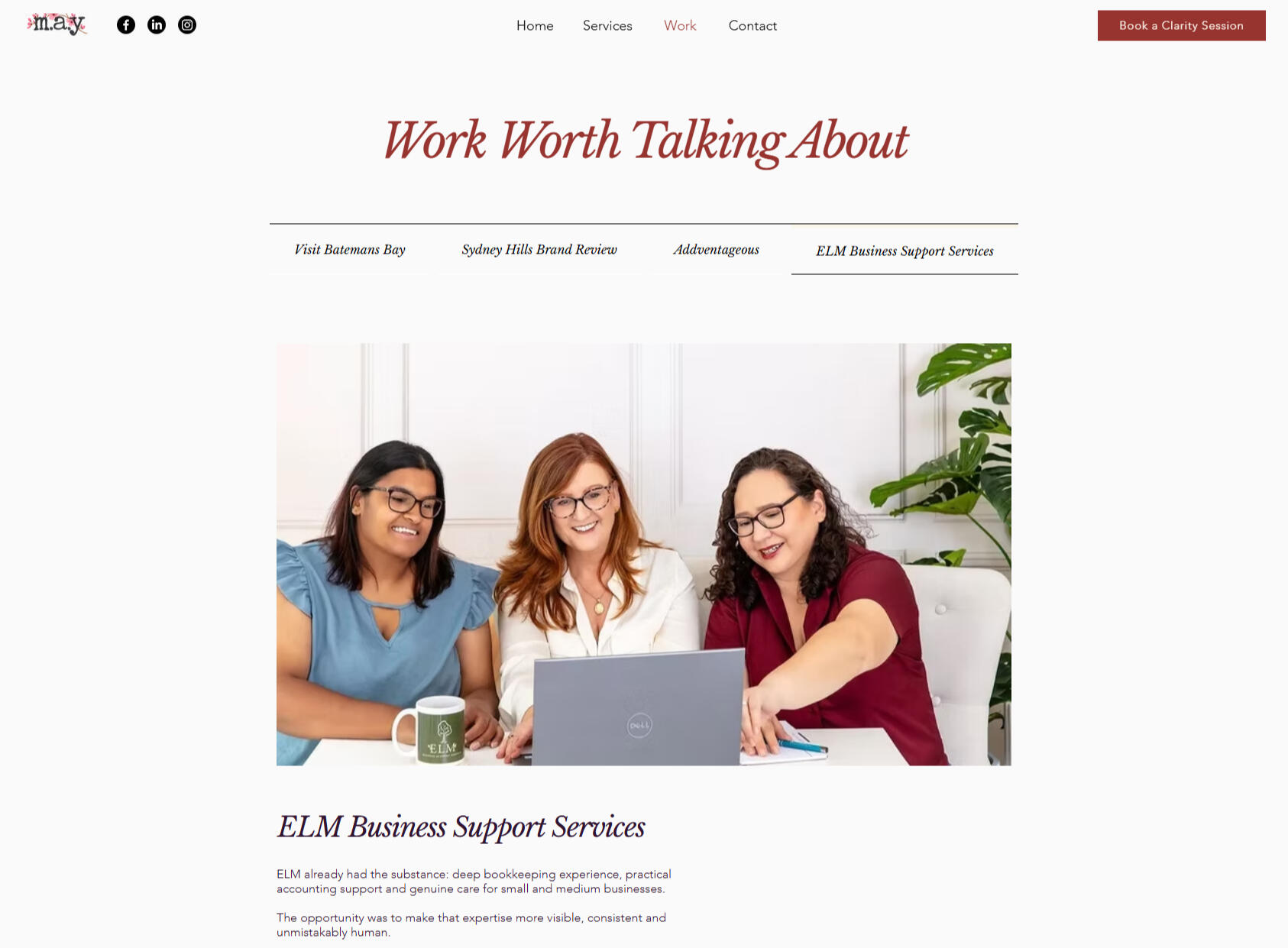 The MAY Brandworks - Landing Page The MAY Brandworks - Landing Page screenshot