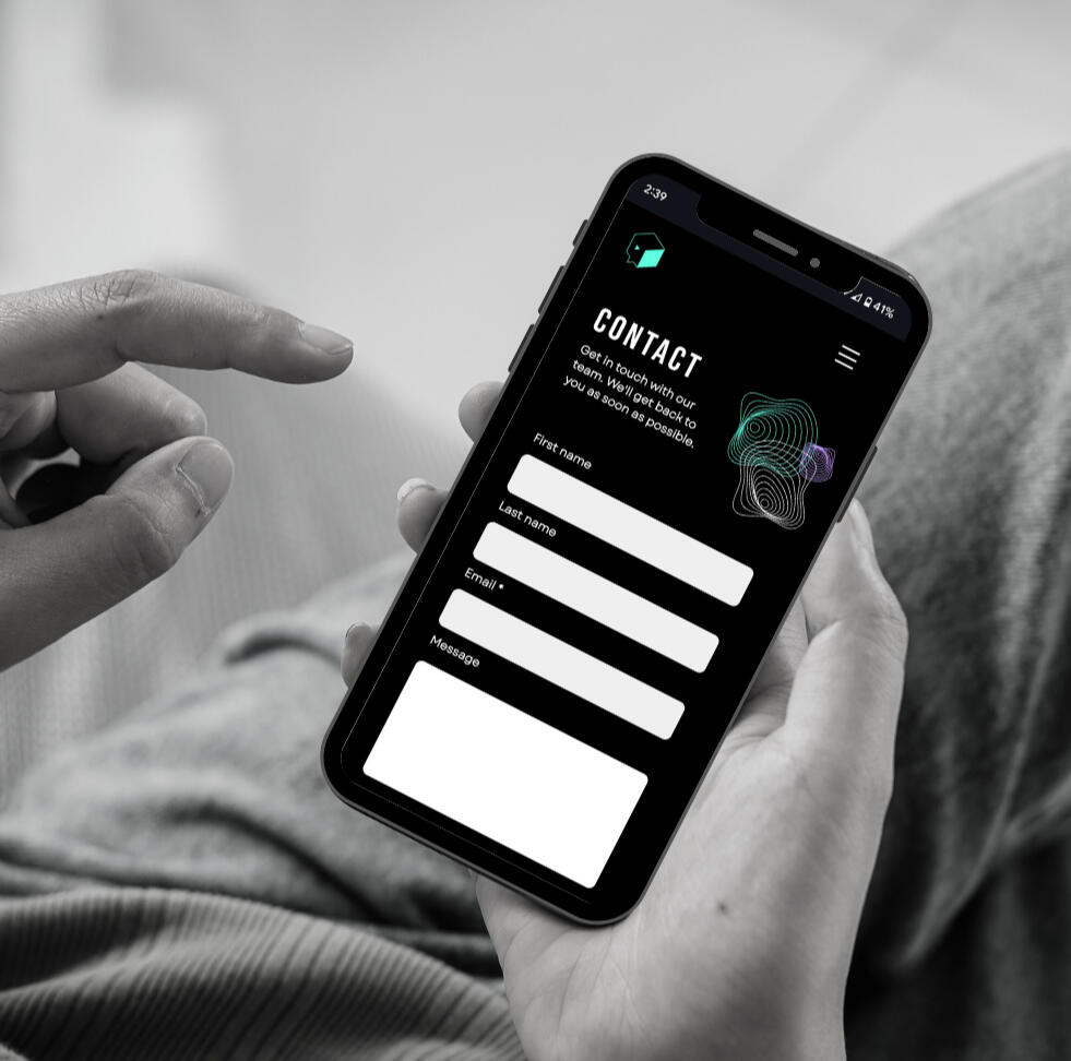 Cinespace website - mobile Cinespace website - mobile mockup
