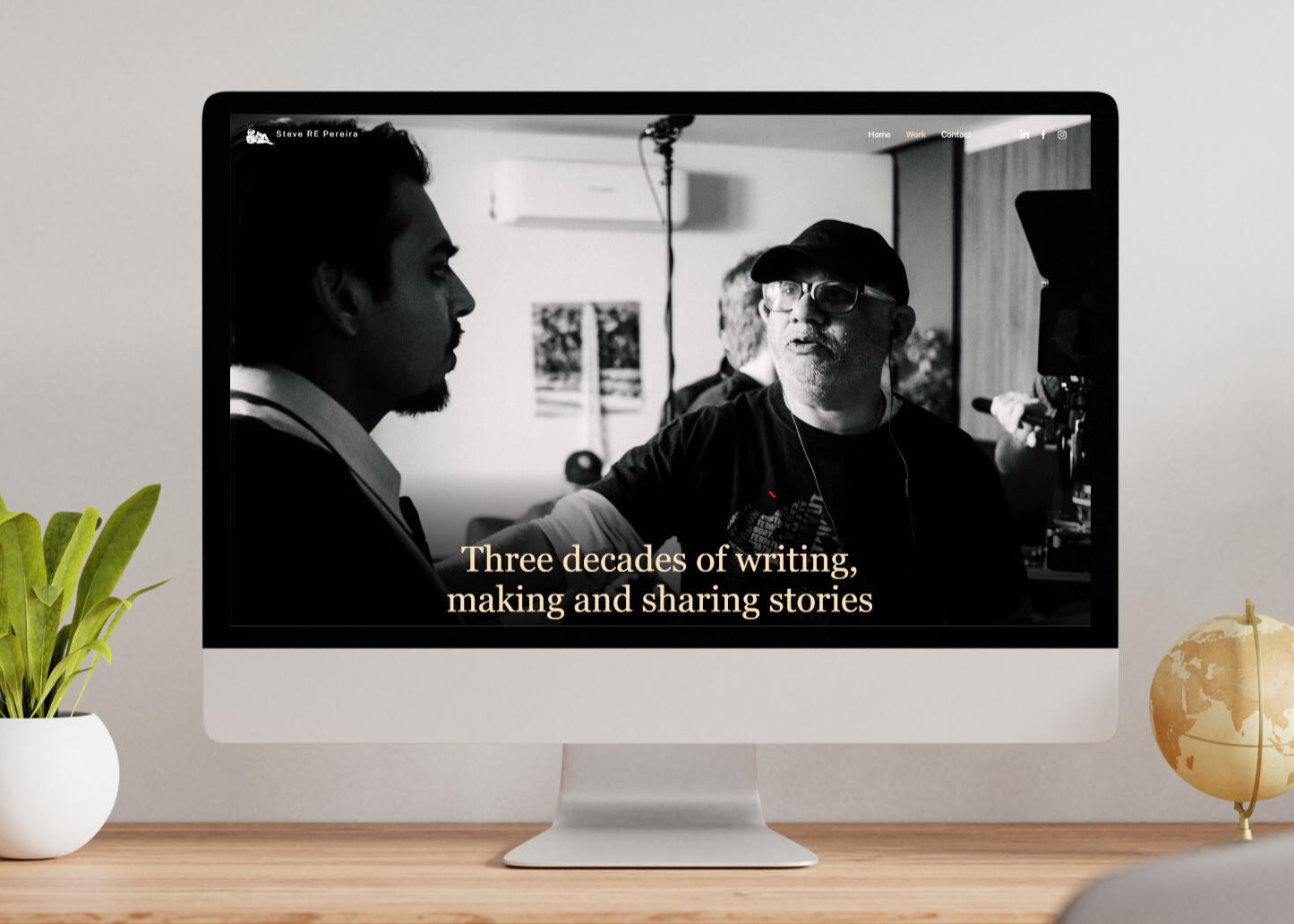 Steve RE Pereira website - desktop Steve RE Pereira website - desktop mockup