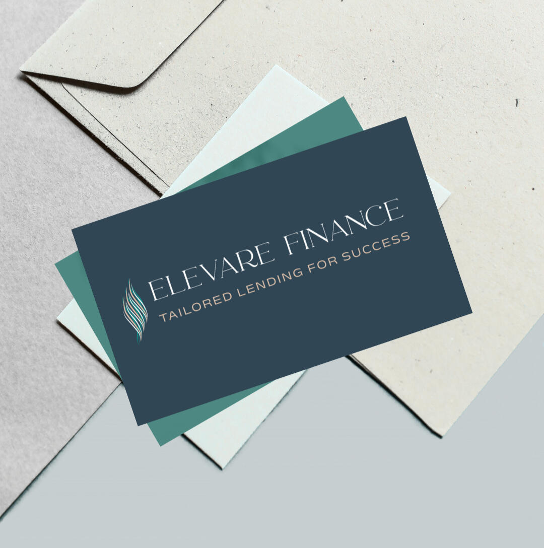 Multiple Business cards with the ELEVARE FINANCE logo
