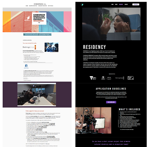 Before and After - Cinespace Residency page Before and After - Cinespace Residency page screenshots