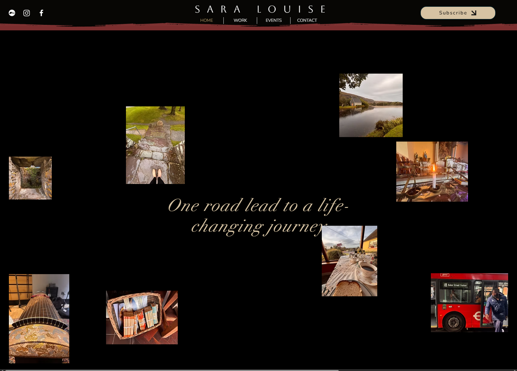 Sara Louise landing page